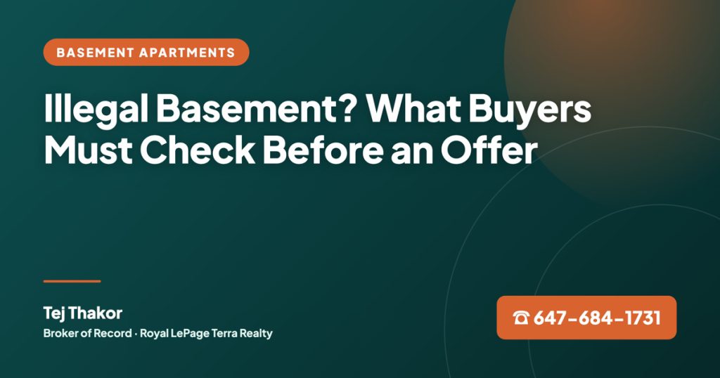 🛑 Illegal Basement? Here’s What Buyers Need to Check Before Making an Offer