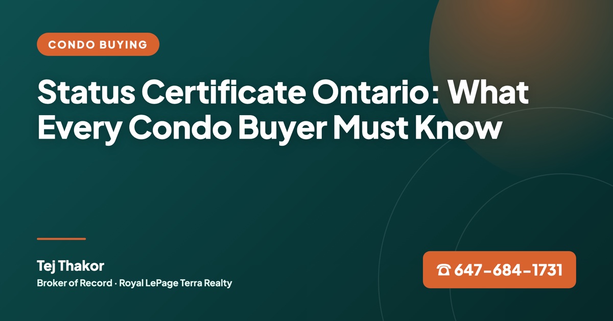 Status Certificate Ontario: What Every Condo Buyer & Seller Must Know