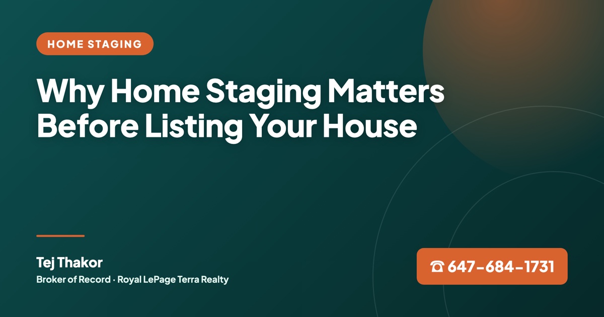 Why Home Staging Matters Before Listing Your House in Ontario
