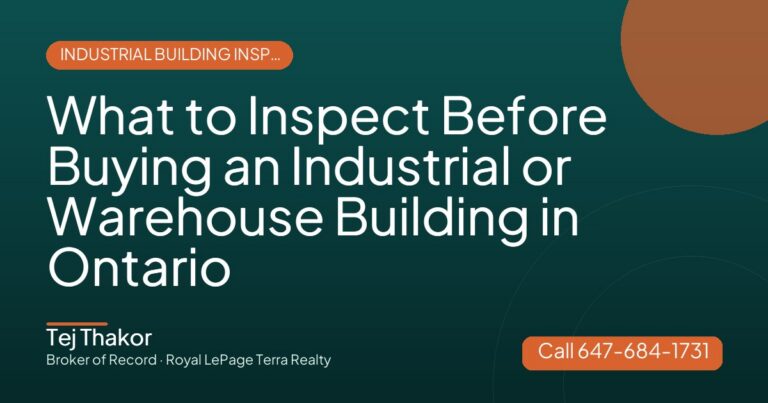 What to Inspect Before Buying an Industrial or Warehouse Building in Ontario